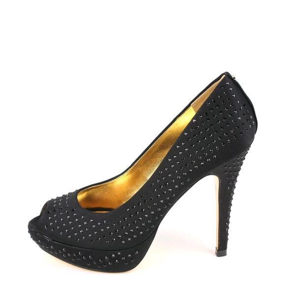 Ted Baker Svana Embellished Crystals Pump Peep-toe Shoes Heels Platform Size 7 - Picture 2 of 8